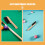 2pcs Billiard Table Cloth Brush with Hanging Hole for Snooker Felt 8