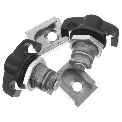 2pcs Thumb Operated Offset Cam Locks T-Handle Swing Knob with Base