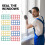 40pcs Plastic Flat Shims 10mm/5mm/3mm/1.5mm for Leveling 9