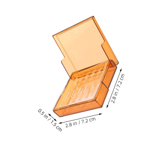 2pcs Ampoule Case Amber 5-Bottle 1ml Lightproof Storage Box 2