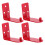 4sets Fire Extinguisher Mount Wall Bracket Holder Heavy Duty 11