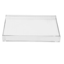 Square Glass Block Paperweight Clear Tiles Letterweight Ornament