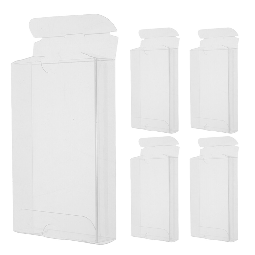 5pcs Cassette Tape Storage Box Clear PVC Sleeve 4.3"X2.8"-image-OPC-PKCRHGV-NEW