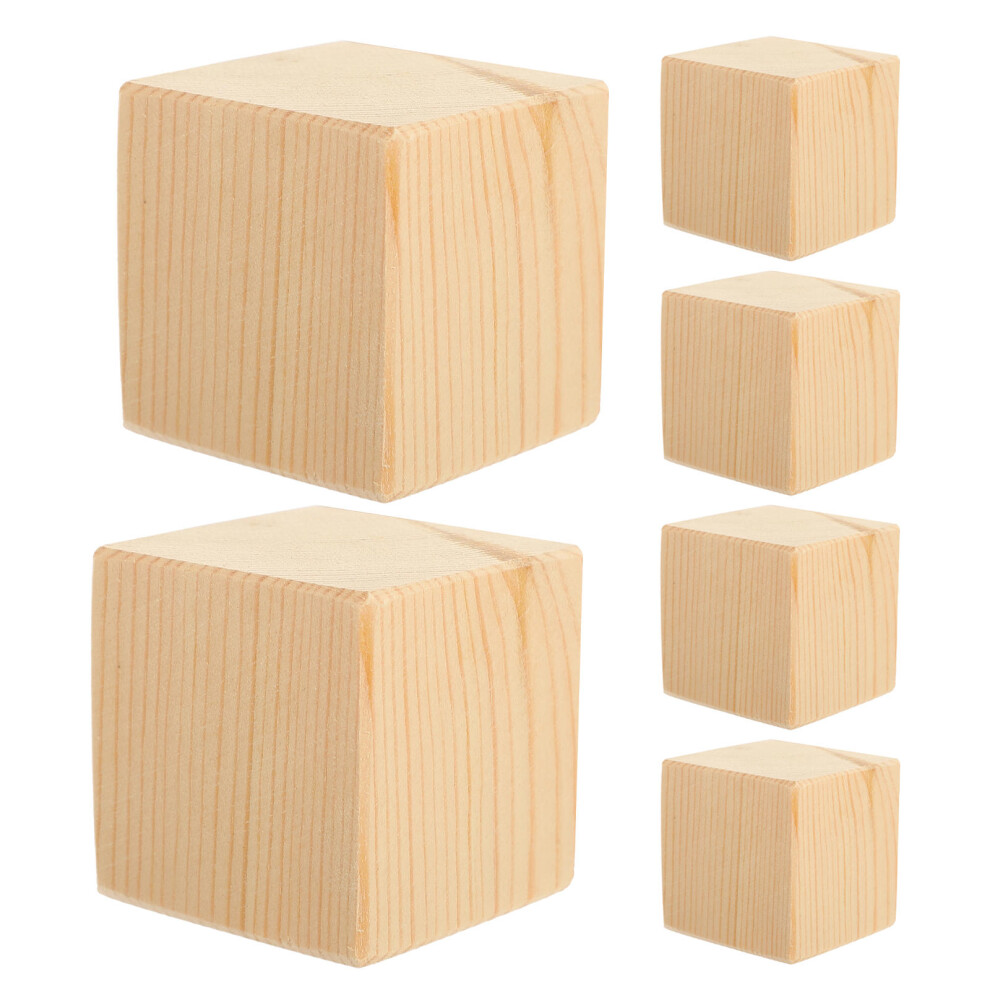 6Pcs Wood Furniture Riser Blocks Non-Slip Height Pads 3191694439270