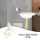 2pcs Triangular Wall-Mounted Sink for Small Bathrooms or Balconies 6