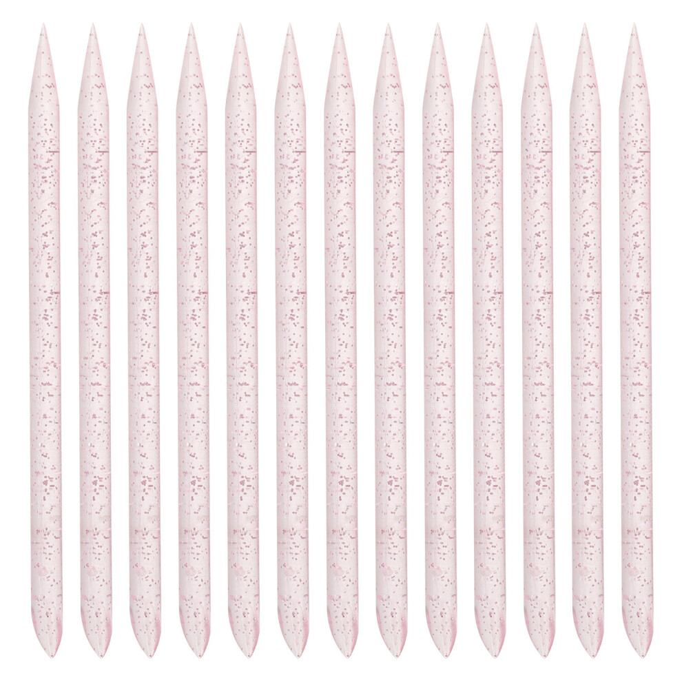 Totority Pink 400Pcs Disposable Double-Sided Nail Art Cuticle Pusher Sticks