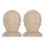 2pcs Pineapple Wood Finials Unfinished Bed Post Caps 1