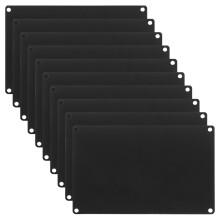 10pcs Aluminum Alloy Rectangle Stamping Blanks 12x8cm Pre-Drilled