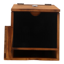 Wooden Wall Mounted Mail Box with Lock and Slot for Voting Tips