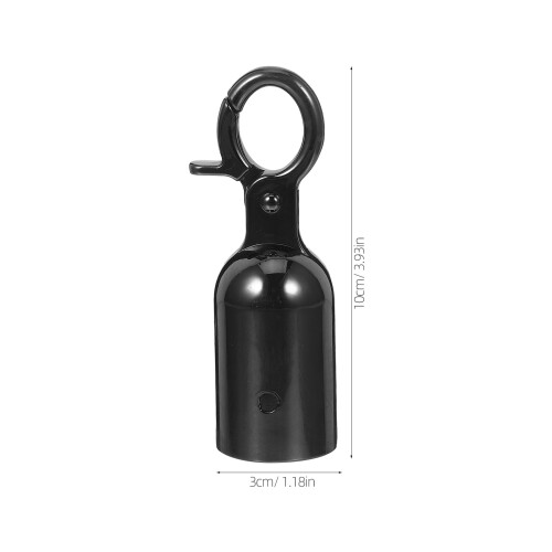 2pcs 32mm Rope End Hook Cord Cap Lobster Clasp 2