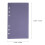 A6 Acrylic 6 Hole Refillable Binder Cover for Journal Planner 2