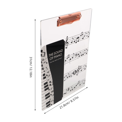 Thickened Acrylic Sheet Music Binder Transparent Folder 1