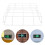 2pcs Exit Sign Damage Stopper Emergency Light Guard Cage 11