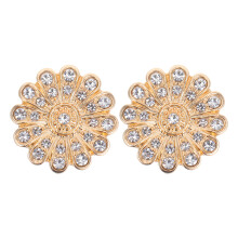 2pcs Rhinestone Button Cover Cufflinks for Dress Shirts