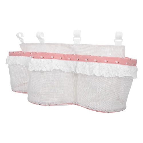 Hanging Storage Bag 3 Pockets Organizer White
