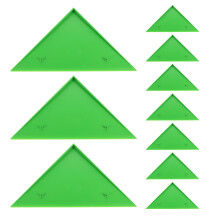 10pcs Foosball Table Corner Protectors Green Triangle Bumpers
