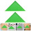 10pcs Foosball Table Corner Protectors Green Triangle Bumpers 10