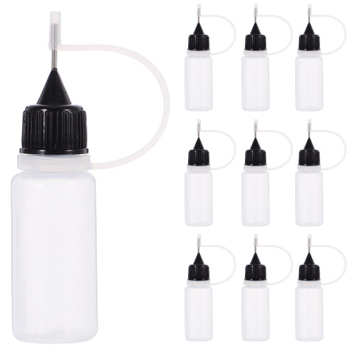 20pcs 10ml Precision Tip Applicator Bottles Squeeze Plastic