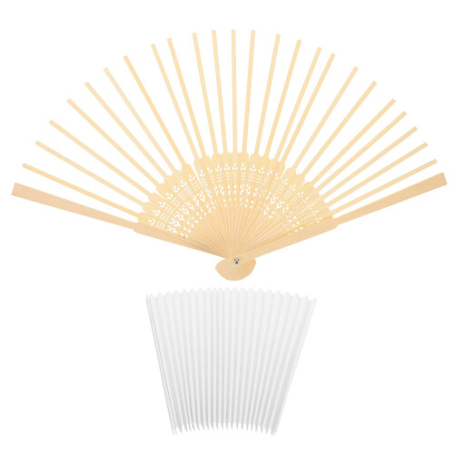 1 Set DIY Handheld Folding Fan Chinese Style Unfinished Frame