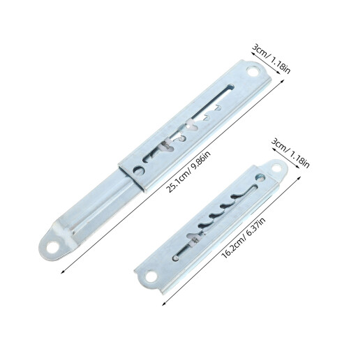 2pcs Adjustable Telescopic Slide Rail for Massage Couch Desk 2