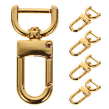 5pcs Detachable Snap Hook Swivel Clasp Lobster Claw Clip Golden
