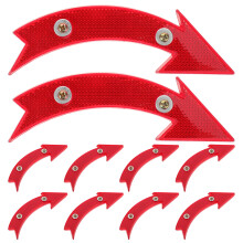 10pcs Bike Wheel Reflectors High Visibility Waterproof Arrow Shape