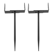 2pcs Adjustable Heavy-Duty Gutter Downspout Extensions Bracket Black
