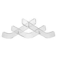Hockey Puck Holder: W-Shaped Stand for 6 Pucks Storage Organizer