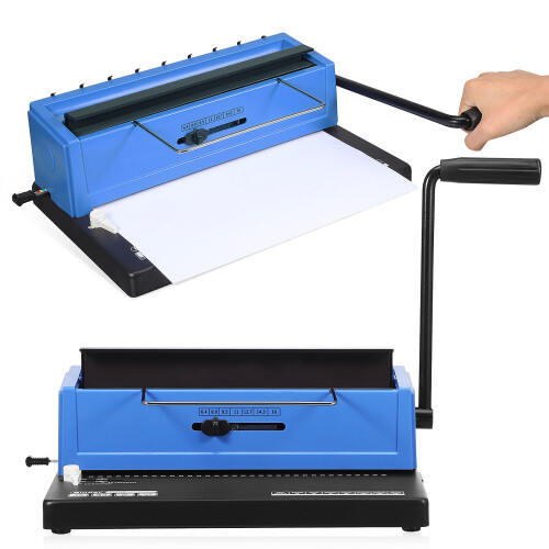 Spiral Coil Binding Machine: 34-Hole Puncher 18 Sheets for A4/A5