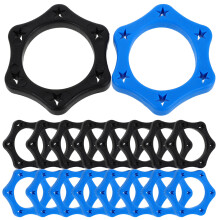 20pcs Silicone Anti-Rolling Mic Protection Rings for Handheld Mics