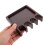 4-Hole Non-Slip Pool Cue Holder - Solid Wood Billiard Stick Rack 4