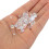 1050pcs Dewdrop Resin Beads 3mm/4mm/5mm/6mm for Craft Projects 4