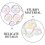 1050pcs Dewdrop Resin Beads 3mm/4mm/5mm/6mm for Craft Projects 8