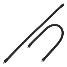 2St Metalen Flexibele Microfoonarm Met Dubbele Kop En 40Cm Buis Zwart