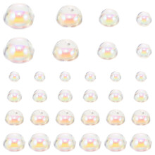 1050pcs Dewdrop Resin Beads 3mm/4mm/5mm/6mm for Craft Projects