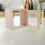 Wood Milk Box with Lock Wall-Mount Mailbox Clear Window Beige 6