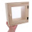 Wood Milk Box with Lock Wall-Mount Mailbox Clear Window Beige 4