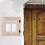 Wood Milk Box with Lock Wall-Mount Mailbox Clear Window Beige 5