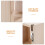 Wood Milk Box with Lock Wall-Mount Mailbox Clear Window Beige 9