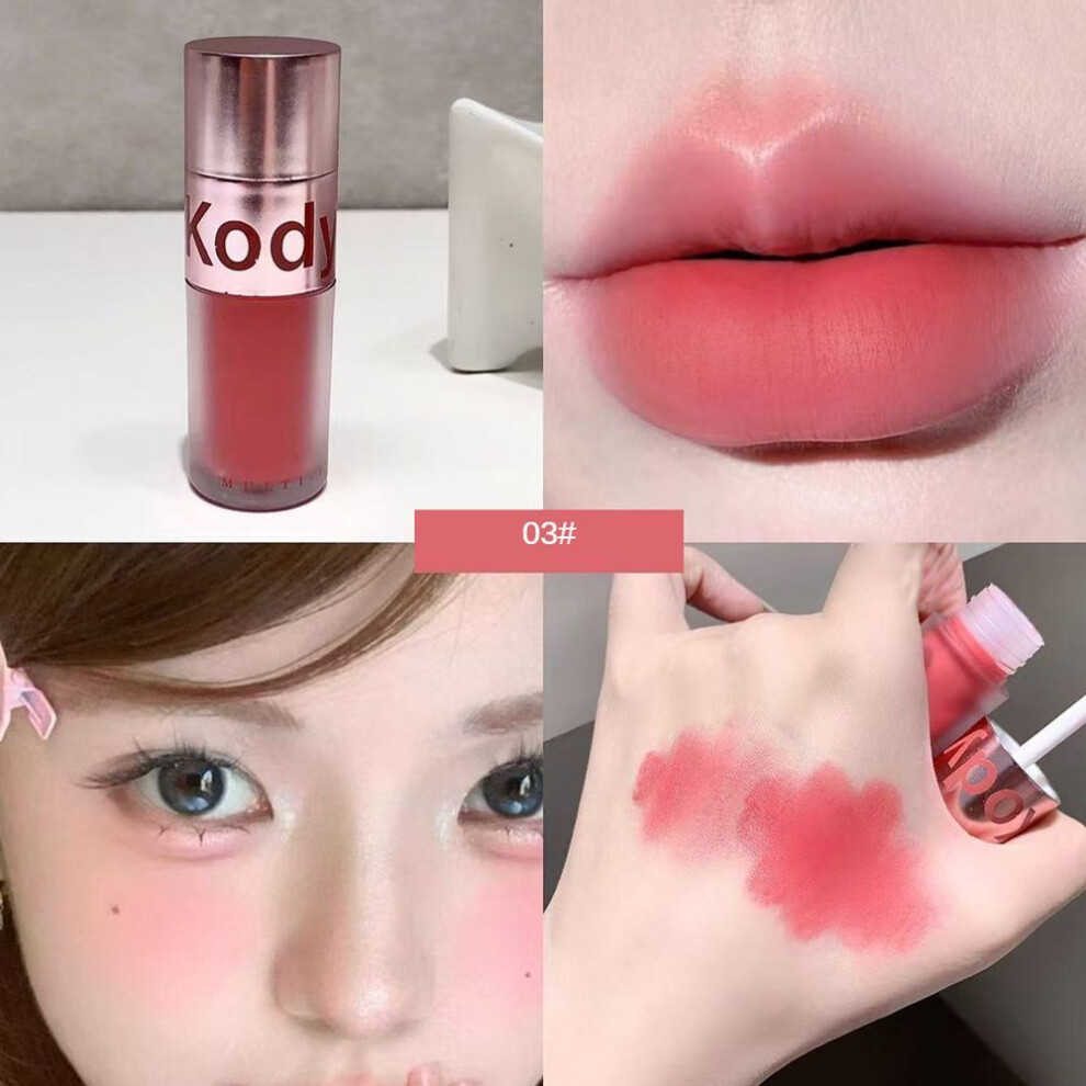 (Type#3) Kodyboll Velvet Mist Double-headed Multi-use Cream Lip And Cheek Dual-use Blush-image-OPC-PKCRQWB-NEW