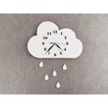 Ticking Quiet Kid's Wall Clock for Nursery, Silent Movement, Skandi Wall Decor