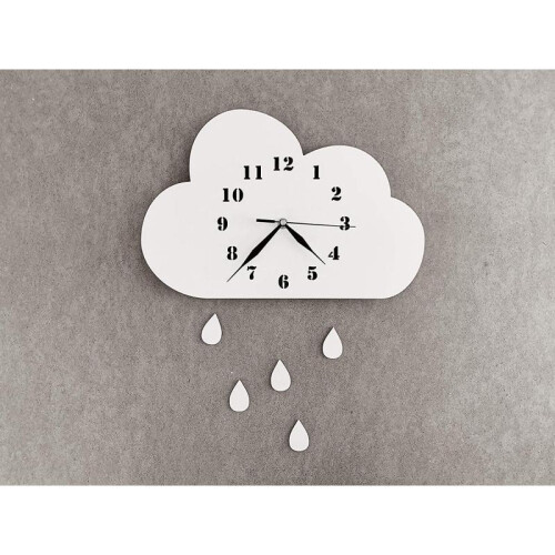 Ticking Quiet Kid's Wall Clock for Nursery, Silent Movement, Skandi Wall Decor