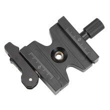 50mm Verstellbare Aluminium Schnellspannplatte Klemme mit Doppelverriegelung Kugelkopf