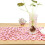 Washable table runner 100 x 30 cm pink 9