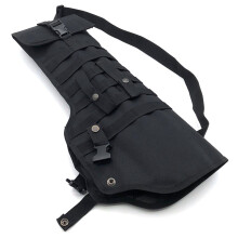 Hunting Storage Solution Portable 58cm Handbag with Adjustable Shoulder Strap Tactical Molle Holster for Shooting Black