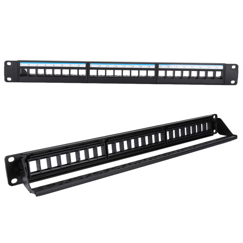 19Inch 24 Port Mountable Data Patch Panel CAT6 2