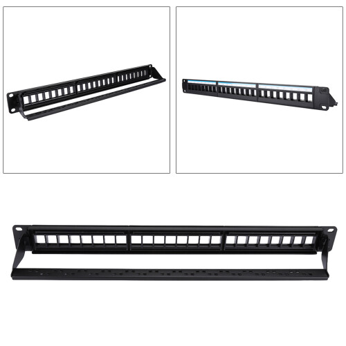 19Inch 24 Port Mountable Data Patch Panel CAT6 1