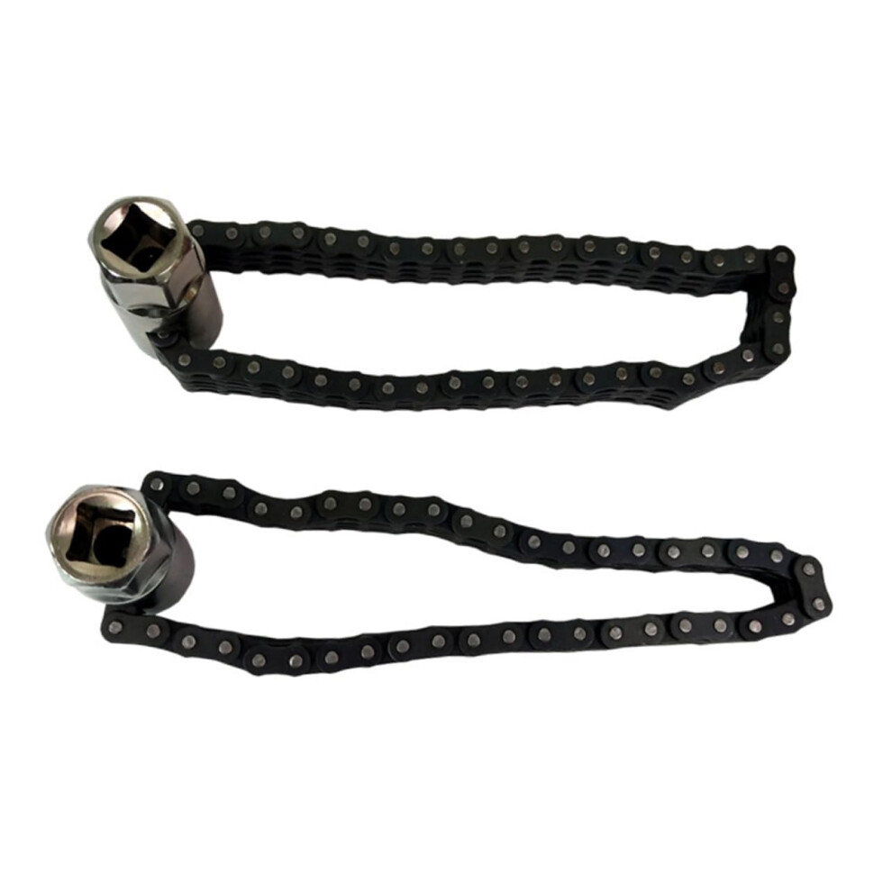 Sections Chain Style Oil Filter Wrench Tool For Auto And Motorcycle Maintenance, Durable Design For Easy Filter Removal 9016109693198