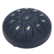 Regen-Trommel 6 Zoll, 11 Töne, Blau, Carbonstahl-Handpan Percussion