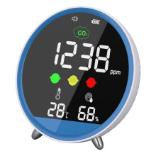 Detector de CO2 de escritorio 400-5000ppm, 800mAh, Temp/RH